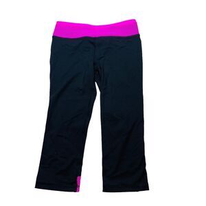 10/$25🦋 VSX Black & Pink Knockout Crop Pants - Size XS